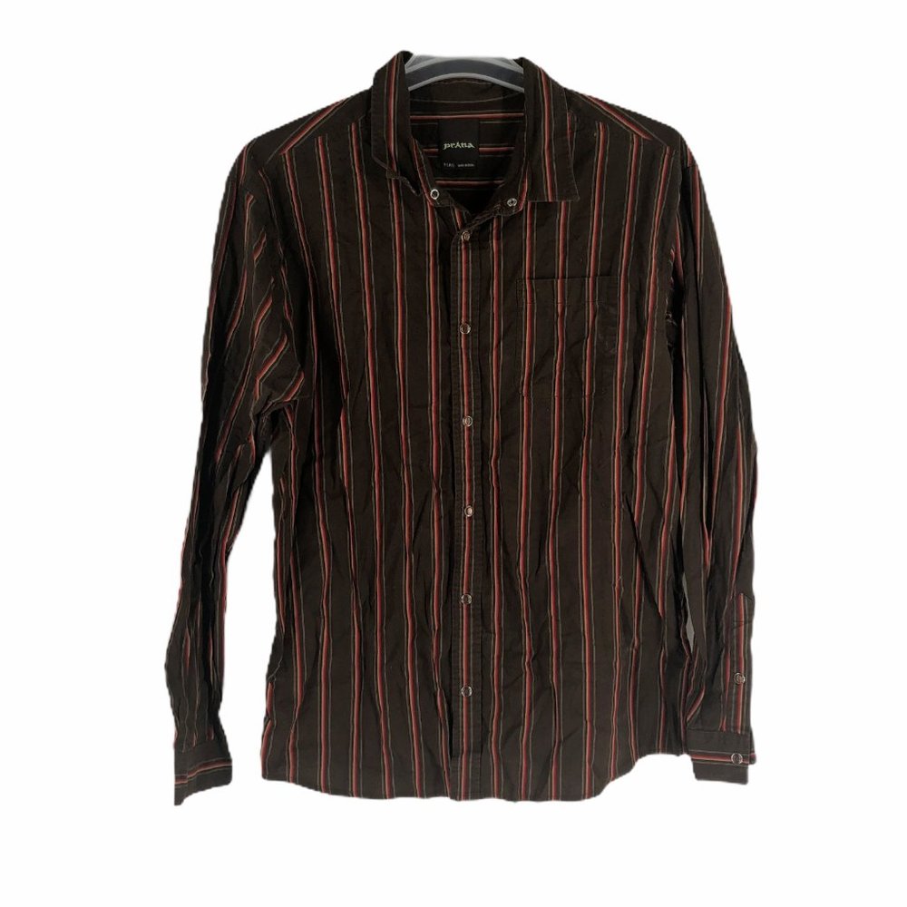 Prana Womens Button Down Long Sleeves Shirt XL